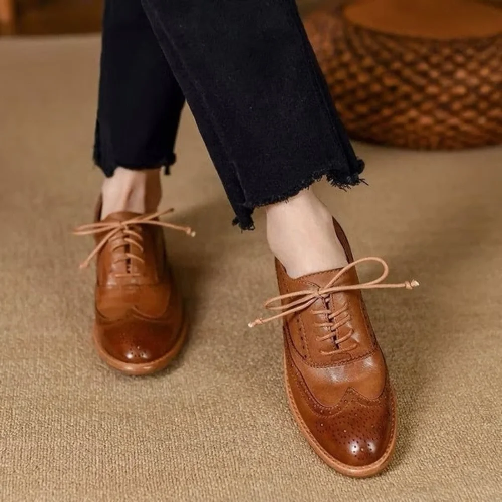 Wanted Tan Oxfords Loafers Size 7